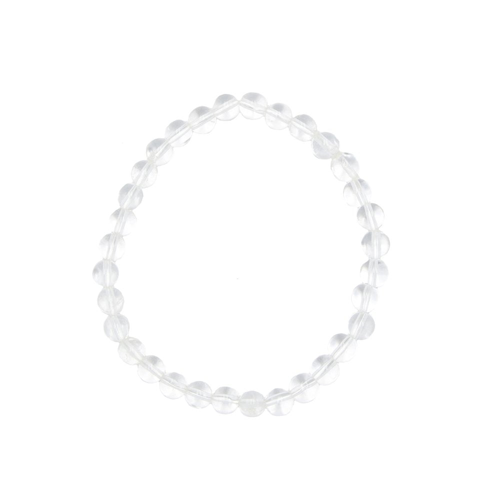 Bracciale in Cristallo di Rocca – pietre con perline