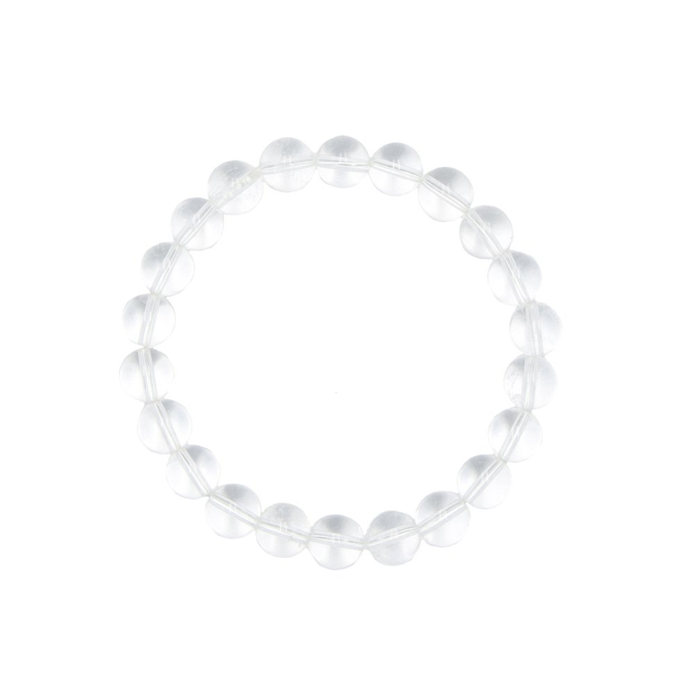 Bracciale in Cristallo di Rocca – pietre con perline