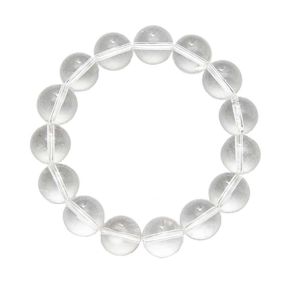 Bracciale in Cristallo di Rocca – pietre con perline