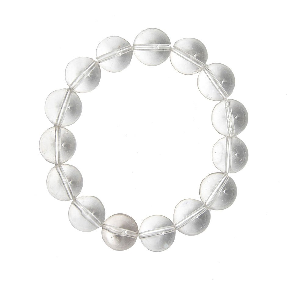 Bracciale in Cristallo di Rocca – pietre con perline