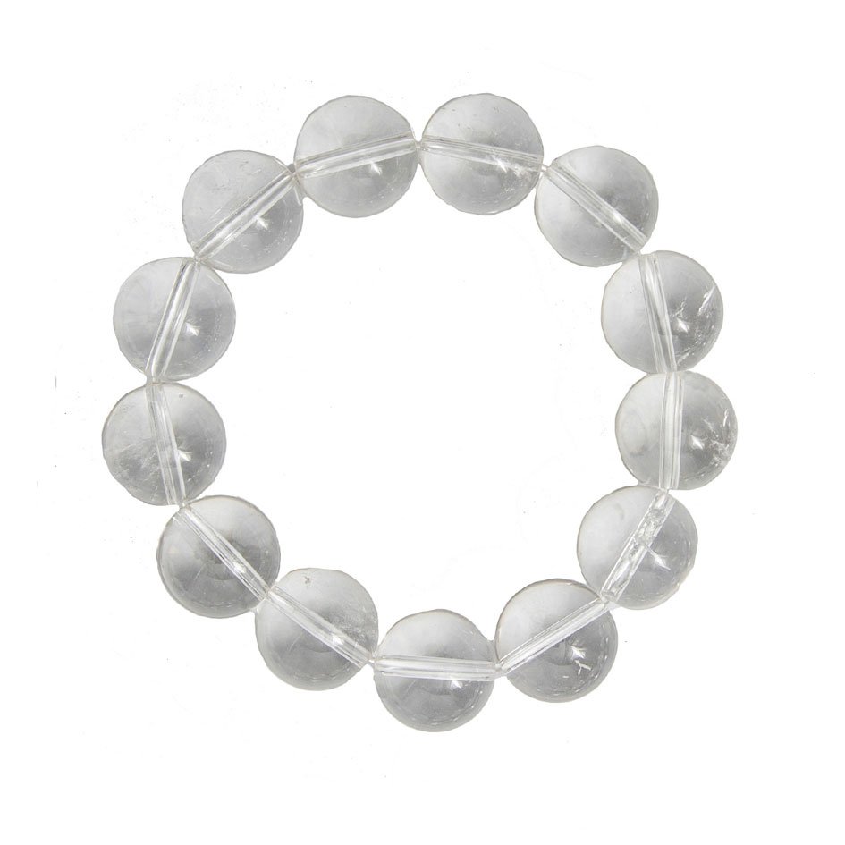 Bracciale in Cristallo di Rocca – pietre con perline