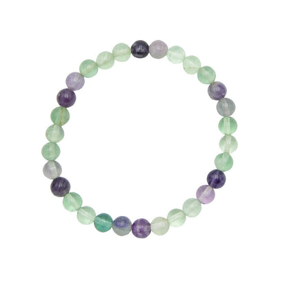 Bracciale in Fluorite multicolore – Pietre con perline