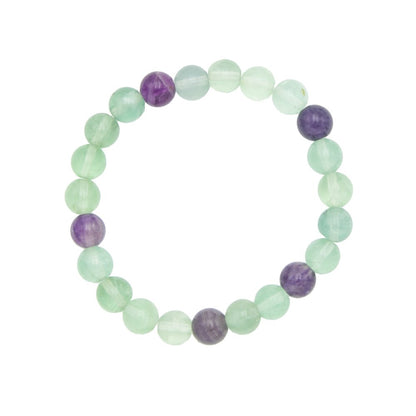 Bracciale in Fluorite multicolore – Pietre con perline