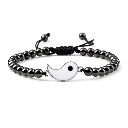 Bracciale Ematite – Yin – Cordoncino regolabile