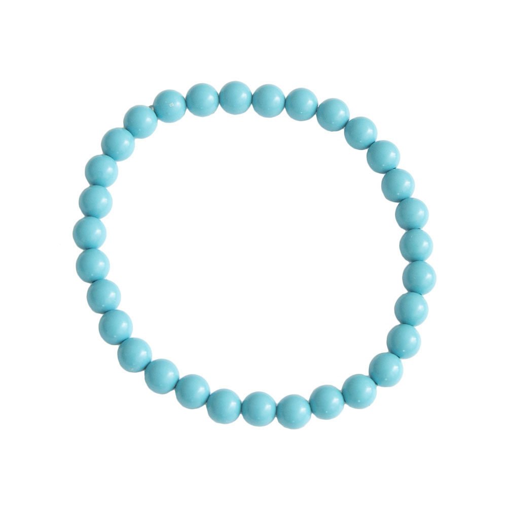 Bracciale in Howlite blu – perline