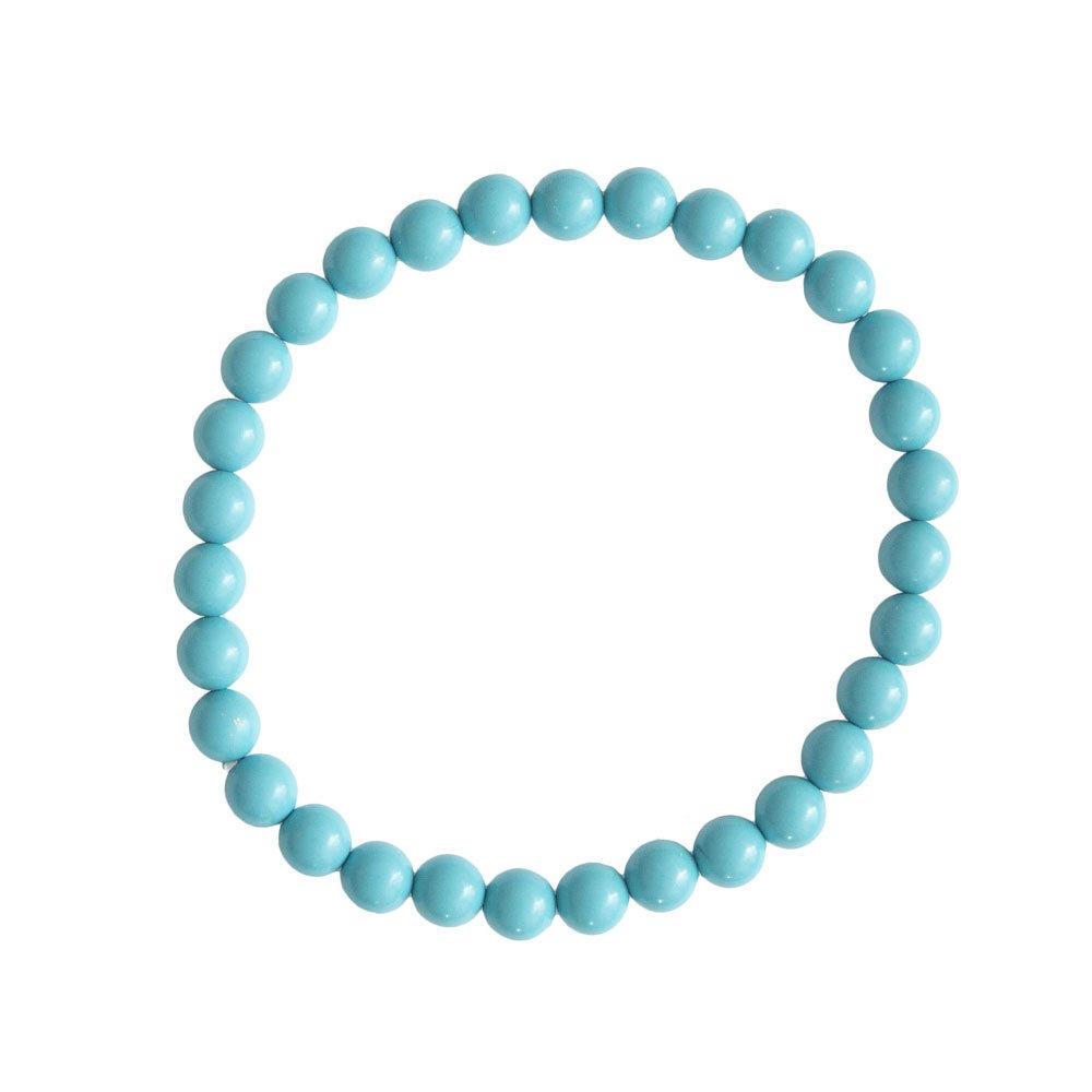 Bracciale in Howlite blu – perline