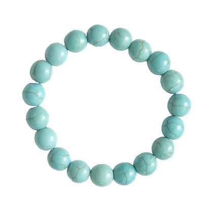 Bracciale in Howlite blu – perline