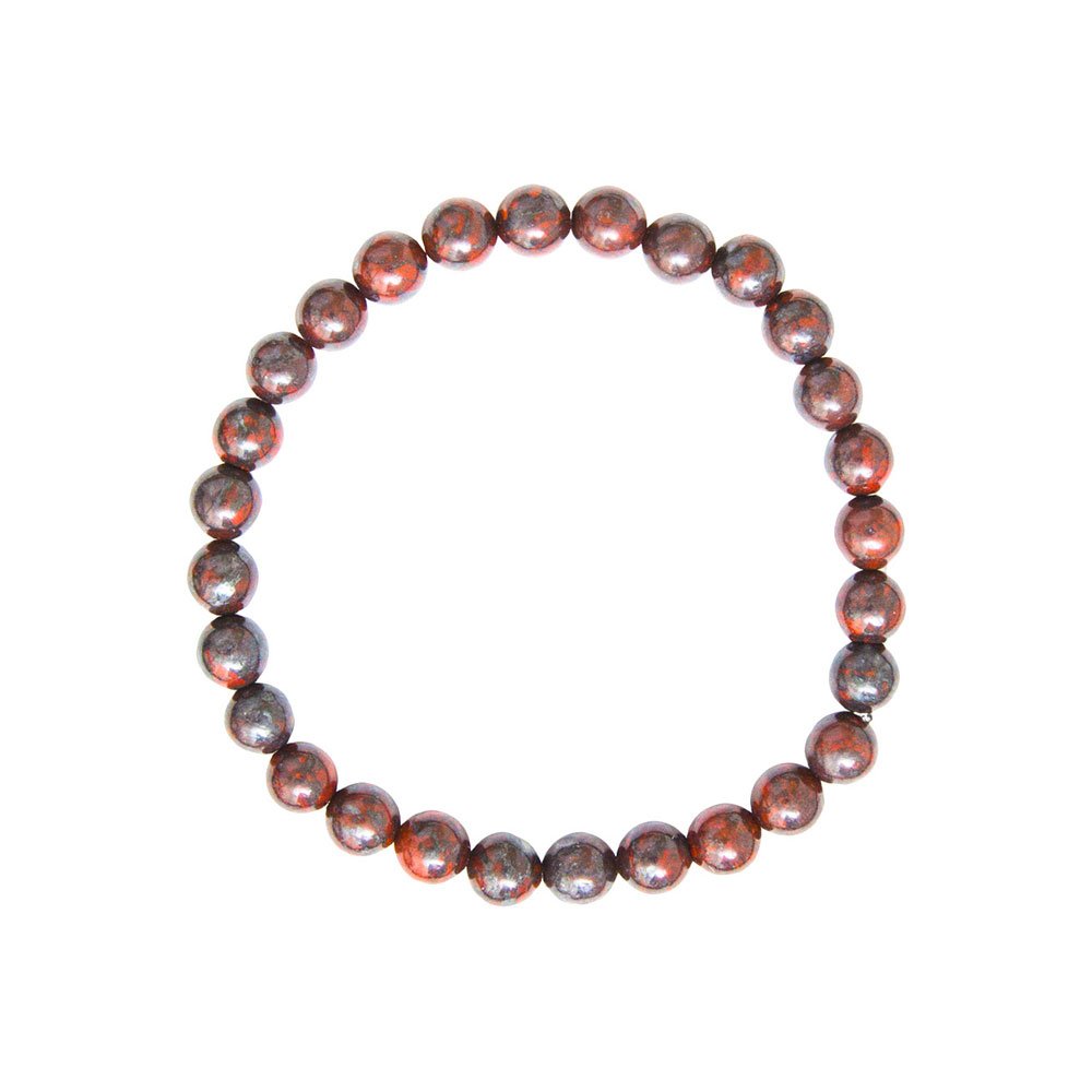 Bracciale in Diaspro Brecciato - Pietre con perline