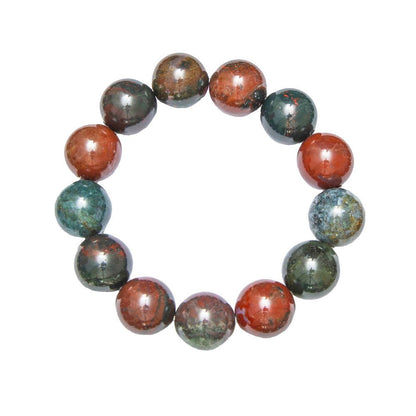 Bracciale in Diaspro Eliotropio – Pietre con perline