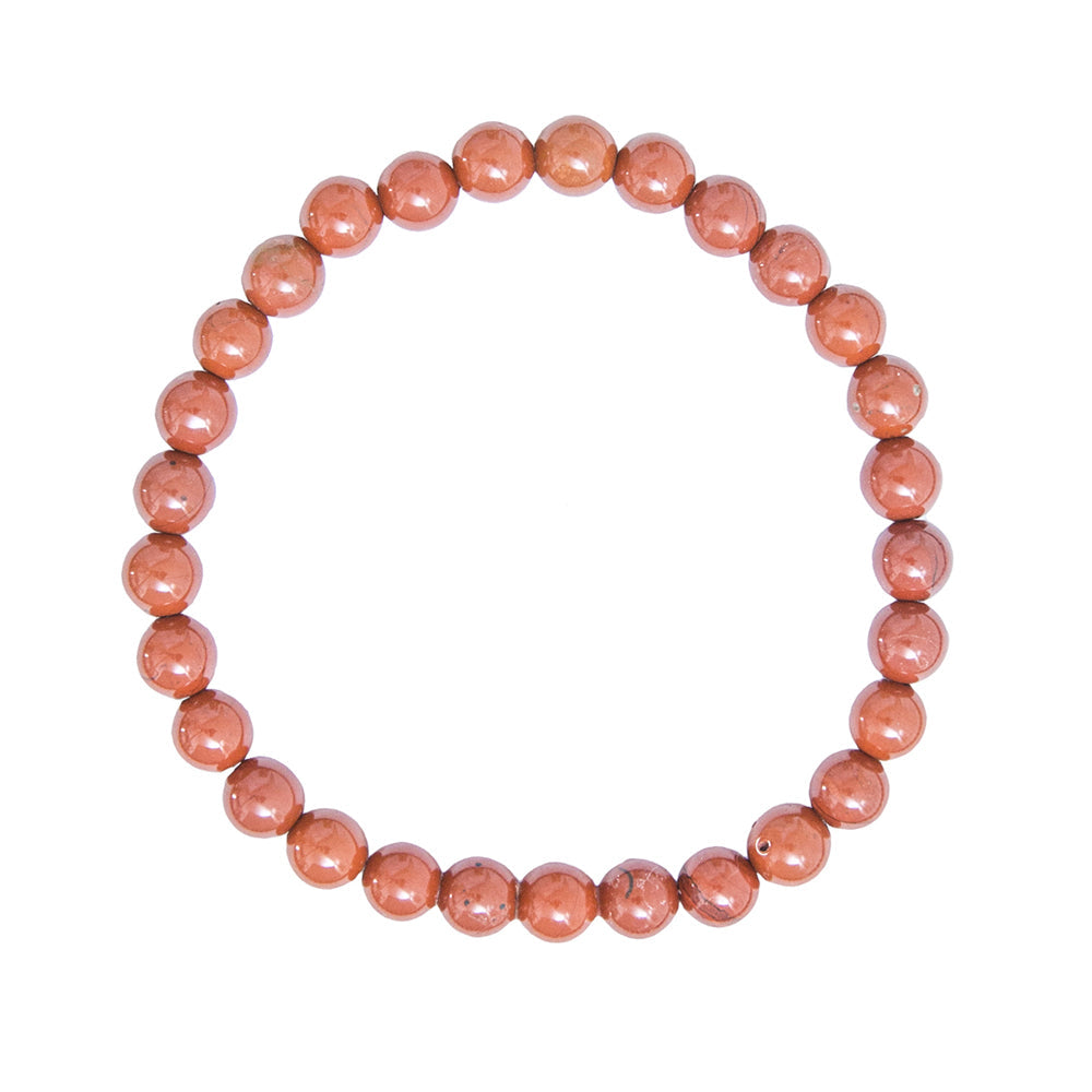 Bracciale in Diaspro Rosso – perline