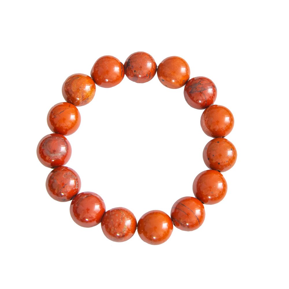Bracciale in Diaspro Rosso – perline
