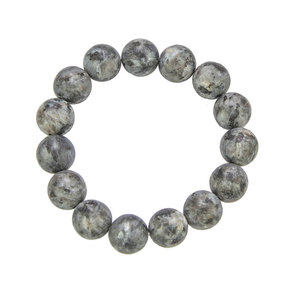 Bracciale Larvikite – pietre sferiche