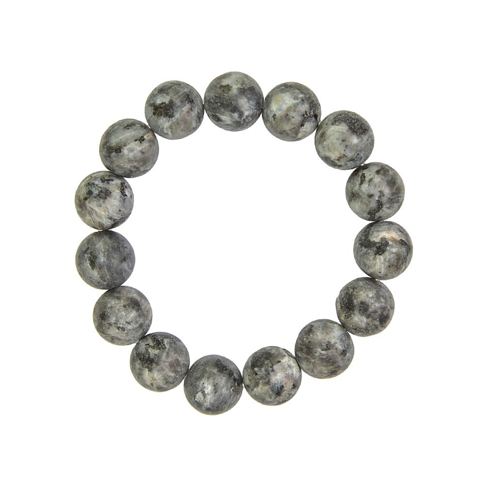 Bracciale Larvikite – pietre sferiche