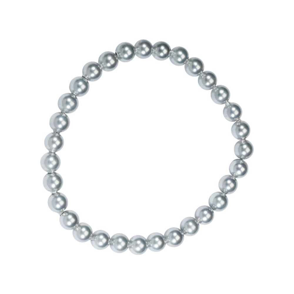 Bracciale con Perle Bianche di Maiorca – Pietre con perline da 6 mm