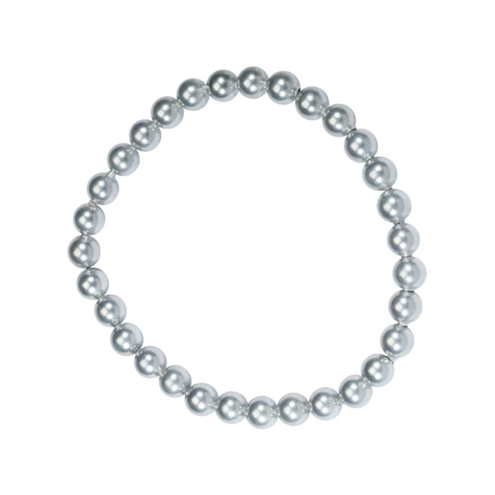 Bracciale con Perle Bianche di Maiorca – Pietre con perline da 6 mm