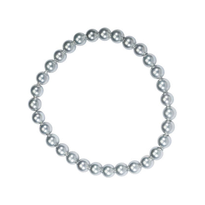 Bracciale con Perle Bianche di Maiorca – Pietre con perline da 6 mm