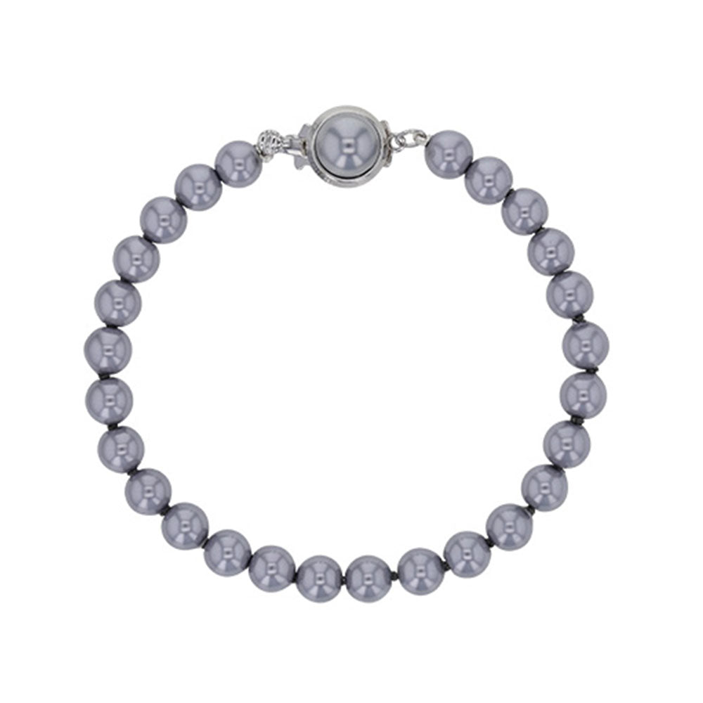 Bracciale con Perle Bianche di Maiorca – Pietre con perline da 6 mm