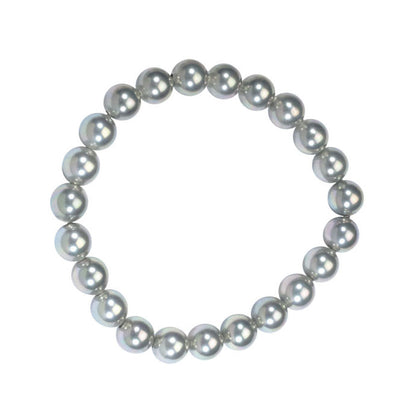 Bracciale con Perle Bianche di Maiorca – perline sferiche da 8 mm