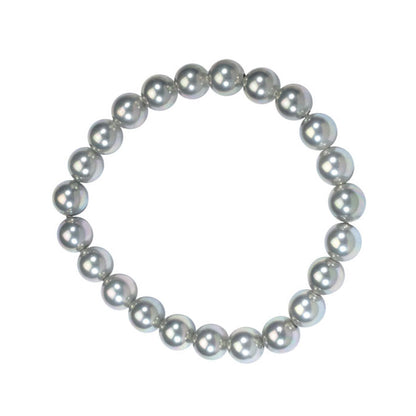 Bracciale con Perle Bianche di Maiorca – perline sferiche da 8 mm