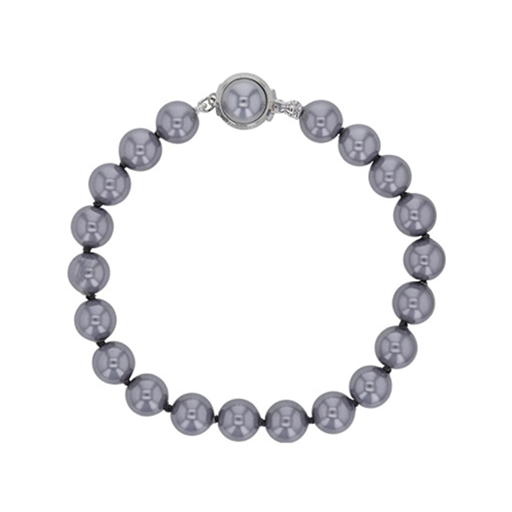 Bracciale con Perle Bianche di Maiorca – perline sferiche da 8 mm