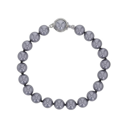 Bracciale con Perle Bianche di Maiorca – perline sferiche da 8 mm