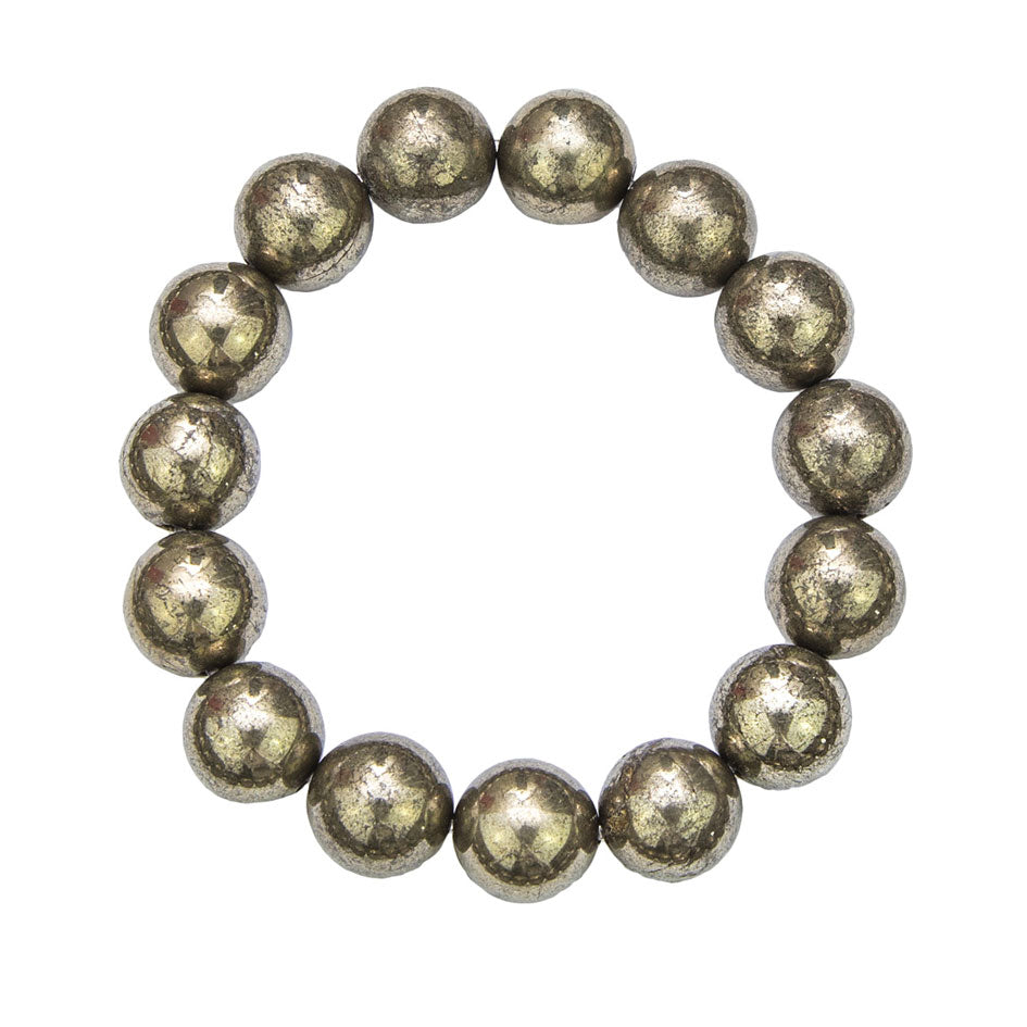 Bracciale in Pirite di Ferro - perline
