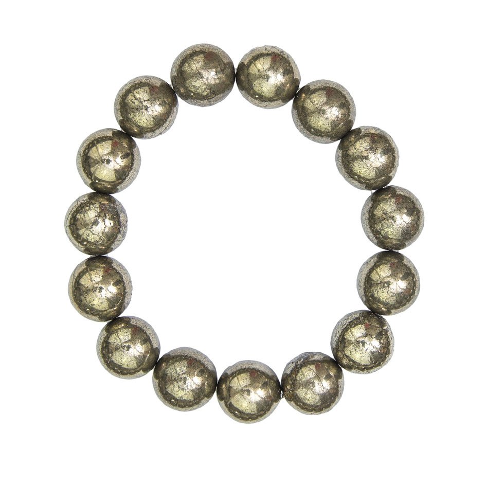 Bracciale in Pirite di Ferro - perline