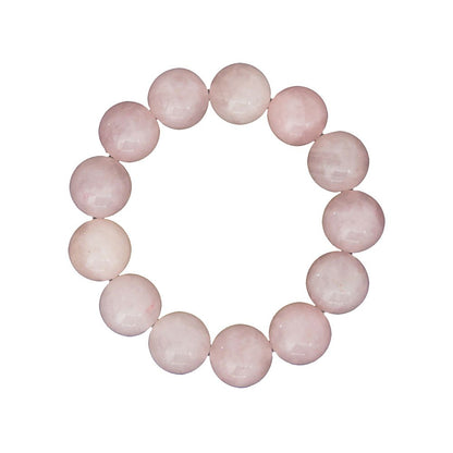 Bracciale in Quarzo Rosa – Perline