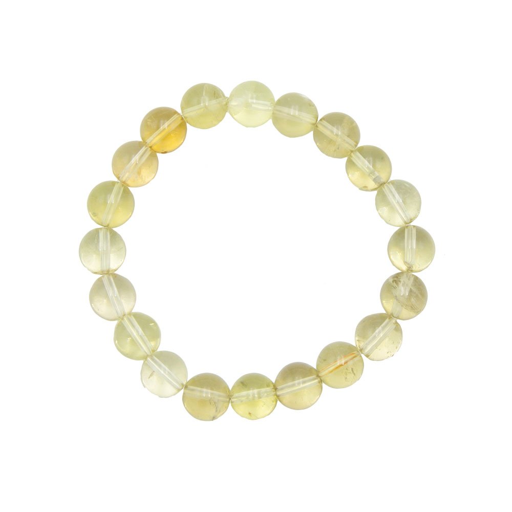 Bracciale con Topazio limone - perline