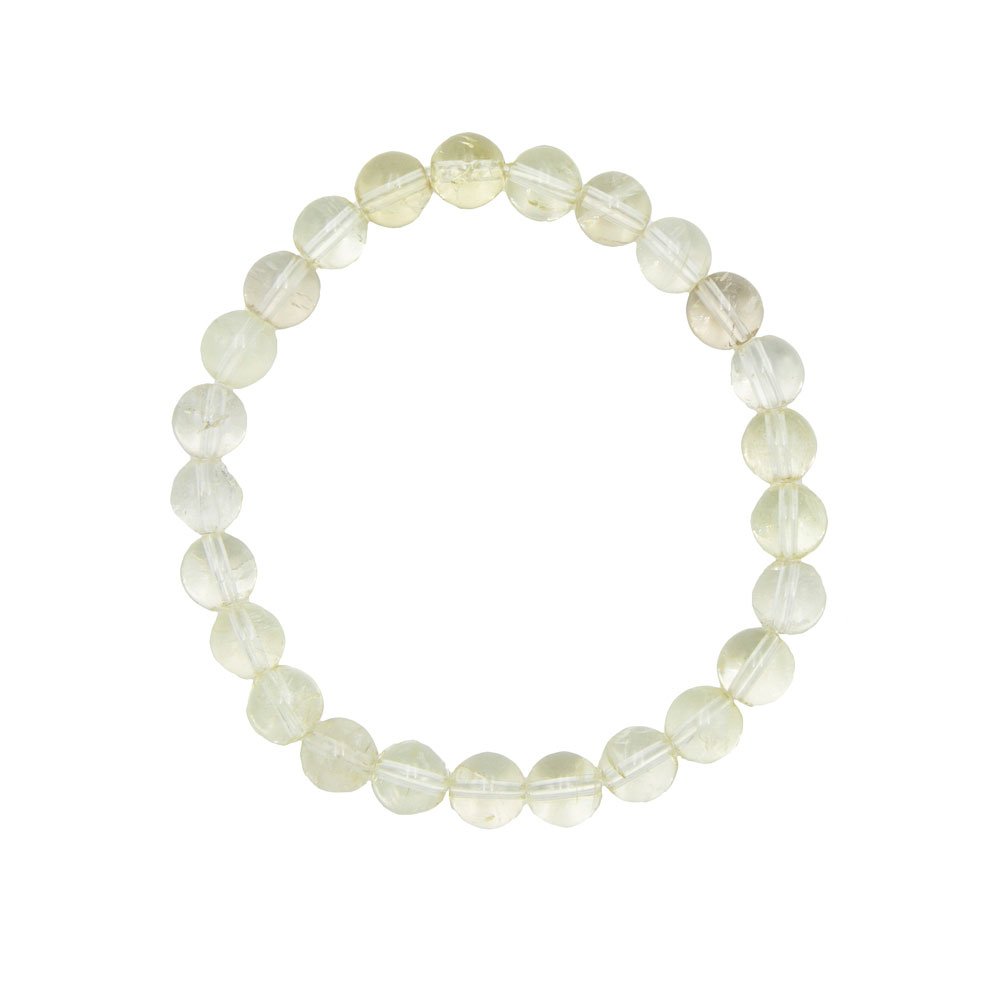 Bracciale con Topazio limone - perline