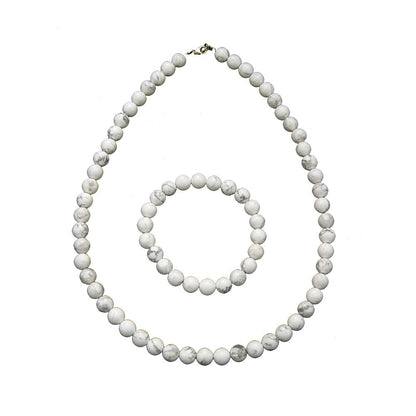 Set Howlite – Pietre sferiche da 6 mm