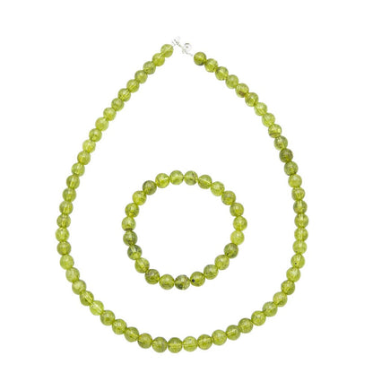 Set di Peridoti: pietre con perline da 6 mm