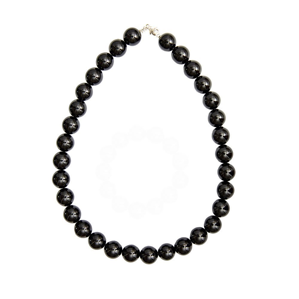 Collana in Agata Nera – Pietre sferiche