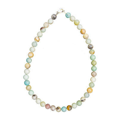 Collana di Amazzonite Multicolore – Pietre sferiche