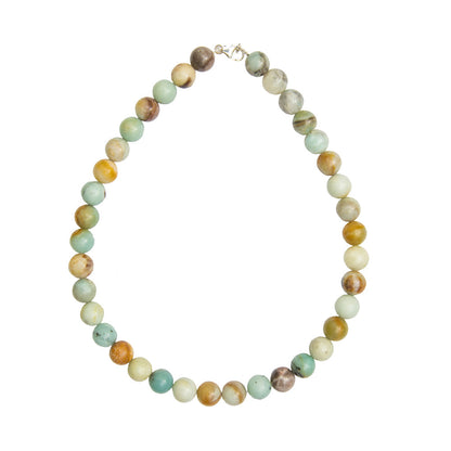 Collana di Amazzonite Multicolore – Pietre sferiche