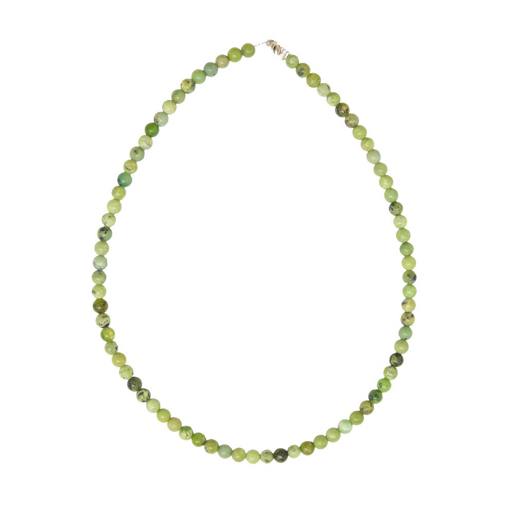 Collana con Crisoprasio Limone – Pietre Sferiche
