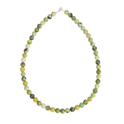 Collana con Crisoprasio Limone – Pietre Sferiche