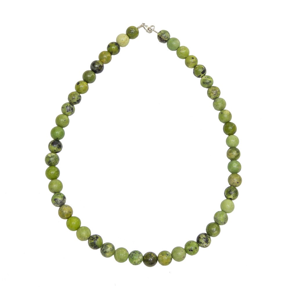 Collana con Crisoprasio Limone – Pietre Sferiche