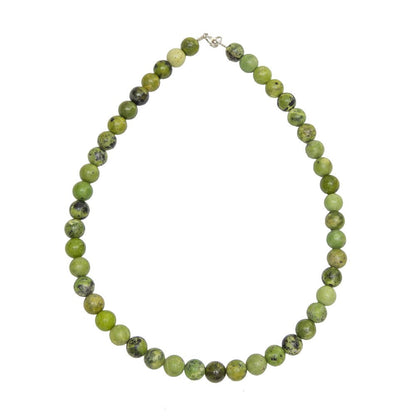 Collana con Crisoprasio Limone – Pietre Sferiche