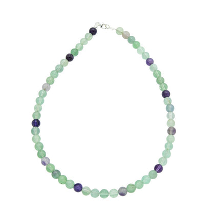 Collana in Fluorite Multicolore – Pietre sferiche