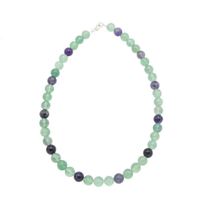 Collana in Fluorite Multicolore – Pietre sferiche