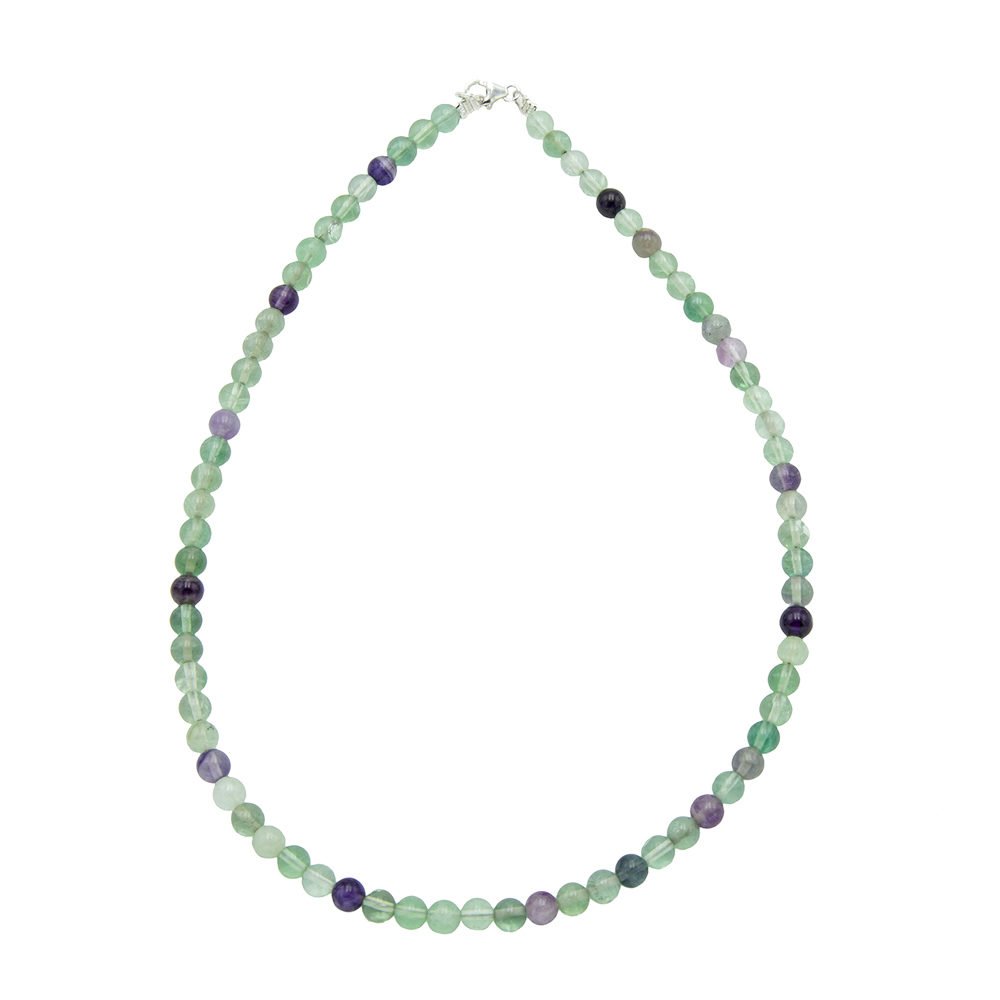 Collana in Fluorite Multicolore – Pietre sferiche