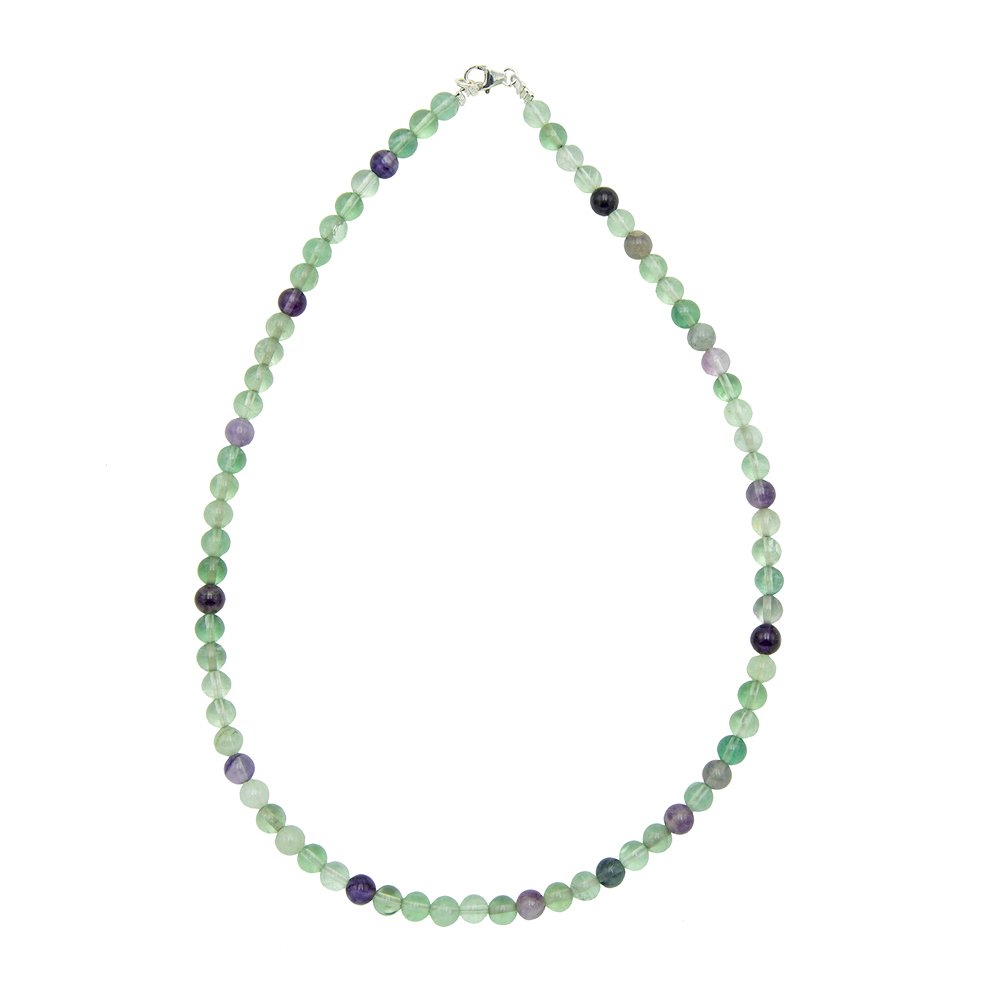 Collana in Fluorite Multicolore – Pietre sferiche