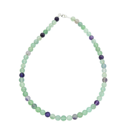 Collana in Fluorite Multicolore – Pietre sferiche
