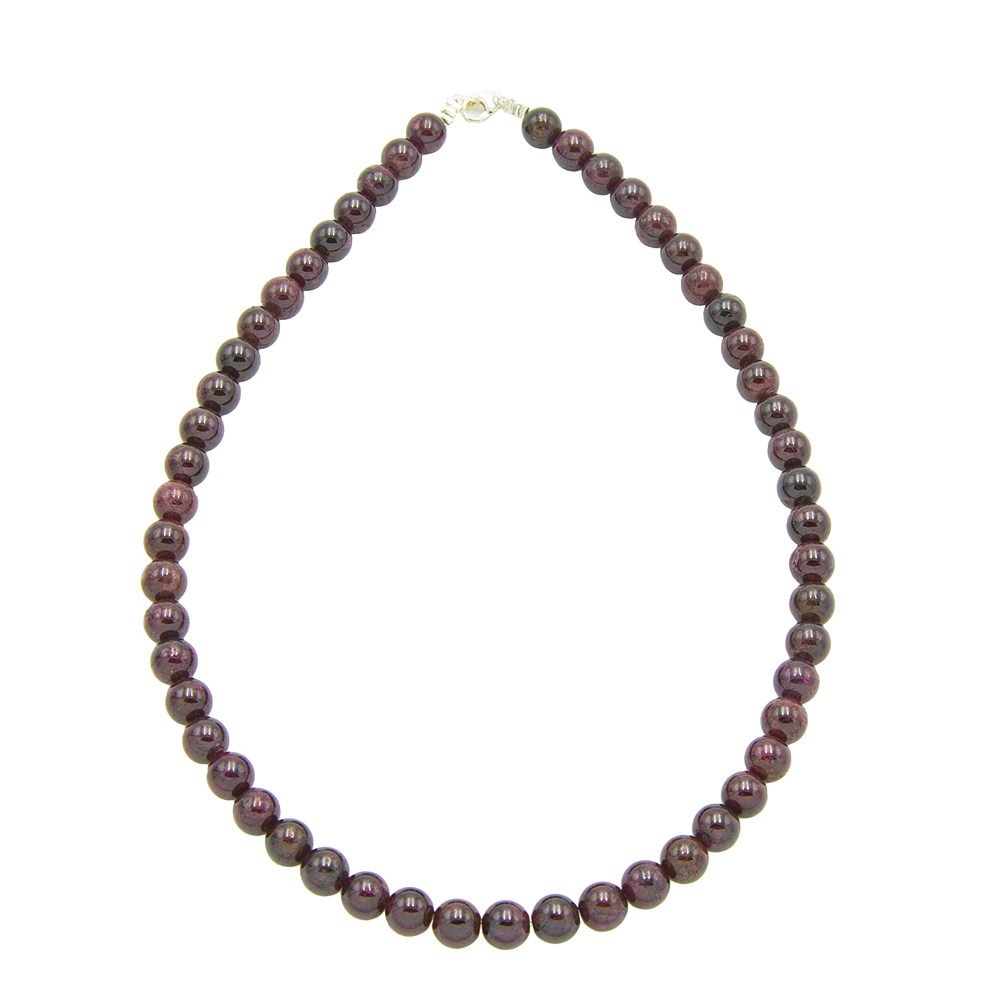 Collana di Granato Rosso – Pietre sferiche