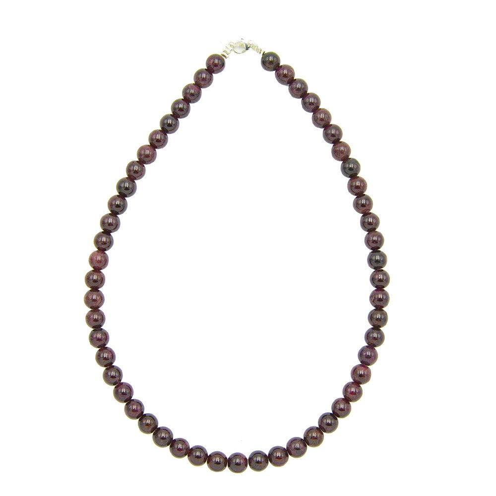 Collana di Granato Rosso – Pietre sferiche