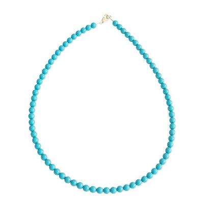 Collana di Howlite blu – Pietre sferiche