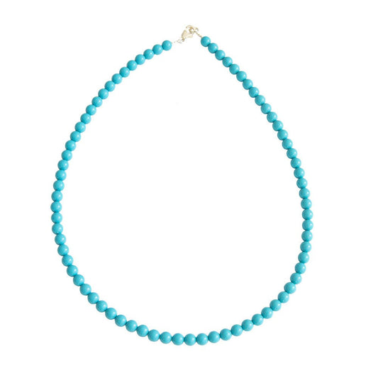 Collana di Howlite blu – Pietre sferiche