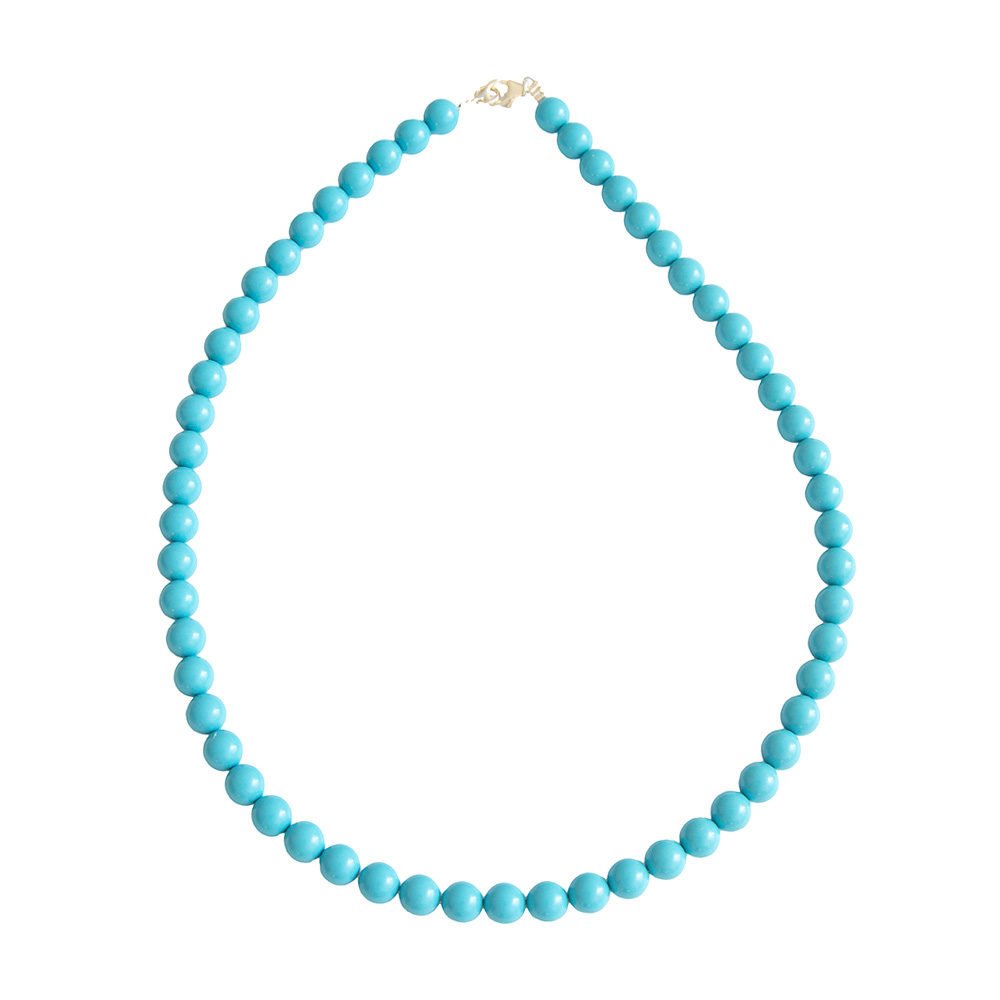 Collana di Howlite blu – Pietre sferiche