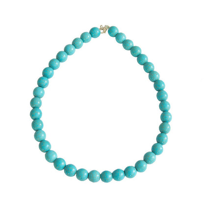 Collana di Howlite blu – Pietre sferiche